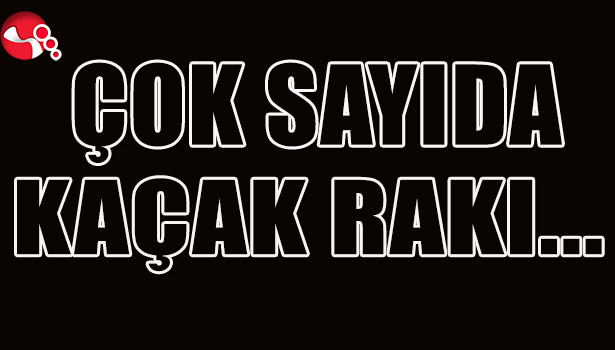 ÇOK SAYIDA KAÇAK RAKI...