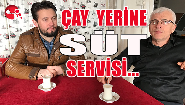 MÜŞTERİLERE ÇAY YERİNE SÜT...