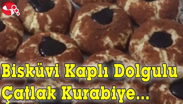 BİSKÜVİ KAPLI DOLGULU ÇATLAK KURABİYE TARİFİ