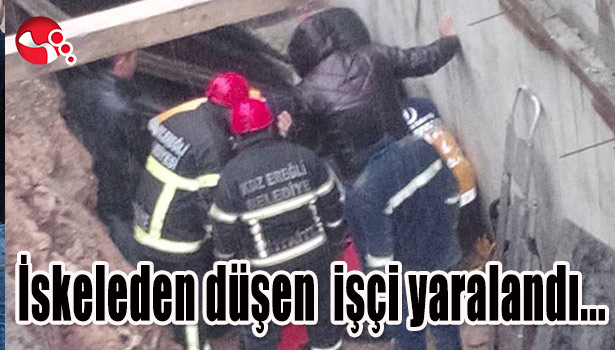 İSKELEDEN DÜŞEN İŞÇİ YARALANDI...