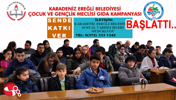 ÇOCUK VE GENÇLİK MECLİSİ, GIDA KAMPANYASI BAŞLATTI