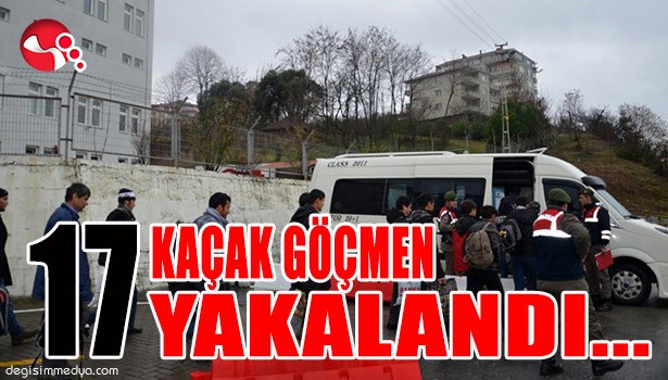 17 KAÇAK GÖÇMEN YAKALANDI...