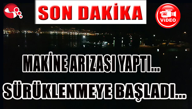 MAKİNE ARIZASI YAPTI, SÜRÜKLENMEYE BAŞLADI...
