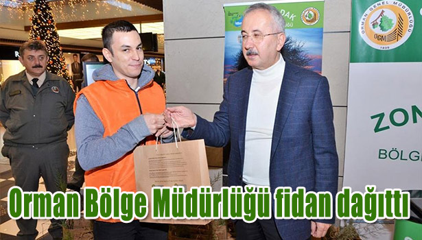 ORMAN BÖLGE MÜDÜRLÜĞÜ FİDAN DAĞITTI
