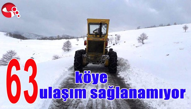 ZONGULDAK'TA 63 KÖYE ULAŞIM SAĞLANAMIYOR