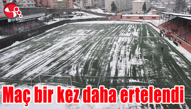 MAÇ BİR KEZ DAHA ERTELENDİ...