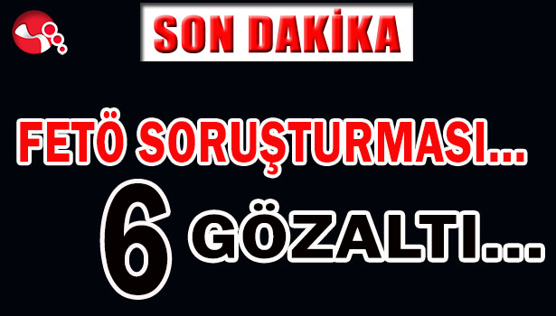 FETÖ SORUŞTURMASI... 6 GÖZALTI...