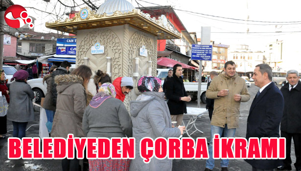 BELEDİYEDEN ÇORBA İKRAMI