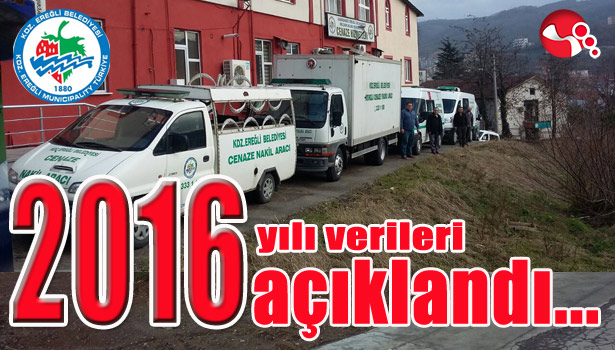 CENAZE HİZMETLERİ 2016 YILI VERİLERİ AÇIKLANDI