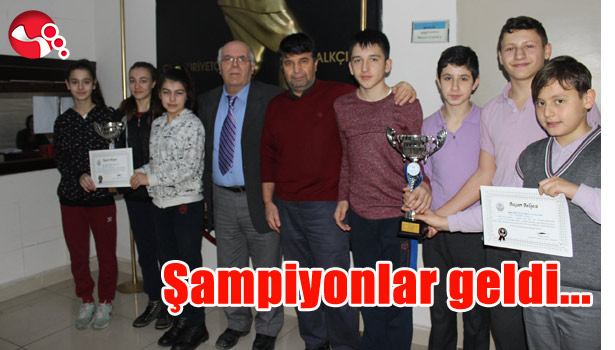 ŞAMPİYONLAR GELDİ...