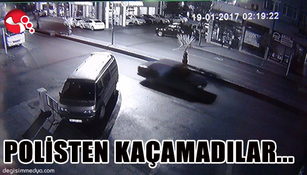 ACEMİ HIRSIZLAR POLİSTEN KAÇAMADI...