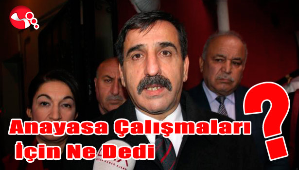 ANAYASA ÇALIŞMALARI İÇİN NE DEDİ ?