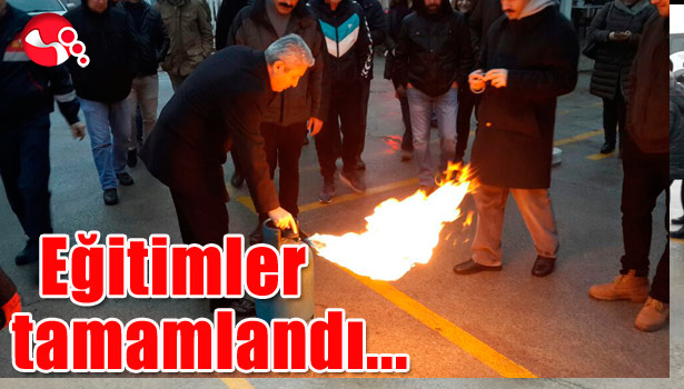 EĞİTİMLER TAMAMLANDI