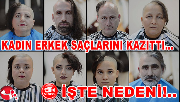 KADIN ERKEK SAÇLARINI KAZITTI... İŞTE NEDENİ!..