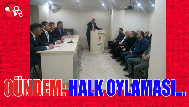 Gündem: Halk oylaması...