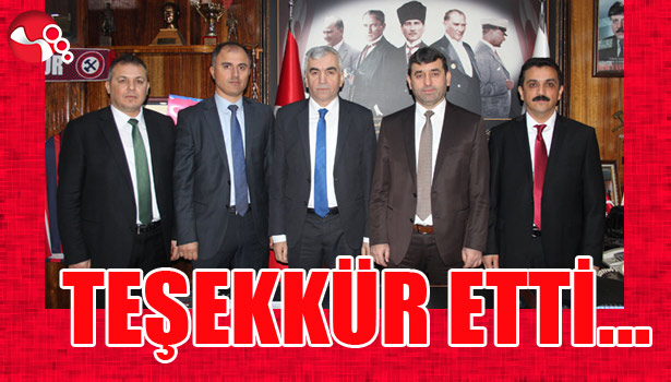 TEŞEKKÜR ETTİ
