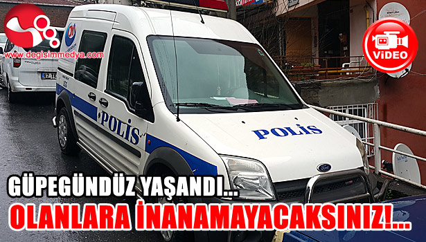 Güpegündüz yaşandı... Şişe ile saldırdı...