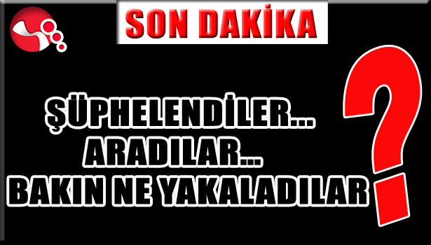 ŞÜPHELENDİLER... ARADILAR... BAKIN NE YAKALADILAR ?