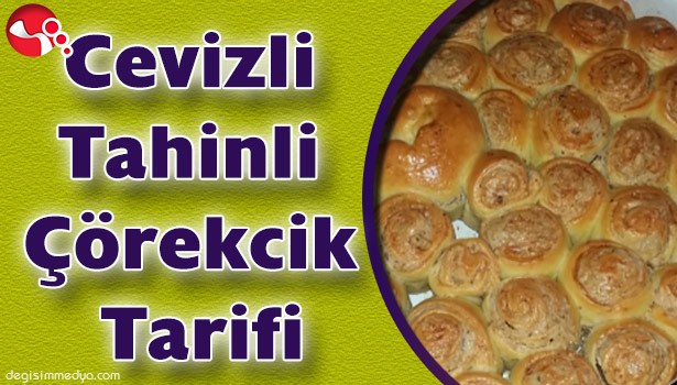 CEVİZLİ TAHİNLİ ÇÖREKCİK TARİFİ