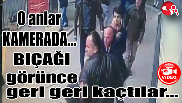 O anlar KAMERADA... BIÇAĞI görünce geri geri kaçtılar...