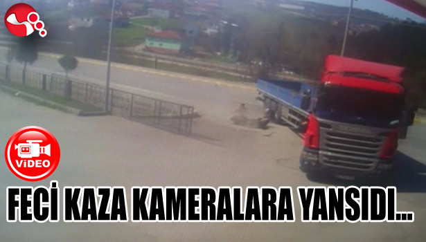 FECİ KAZA KAMERALARA YANSIDI...