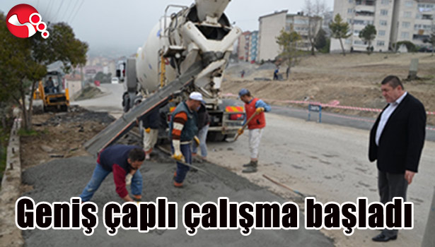 Kavşakta geniş kapsamlı çalışma başladı