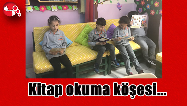 Kitap okuma köşesi yapıldı
