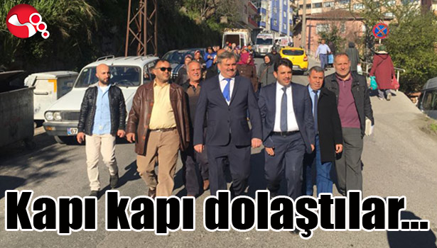 Kapı kapı dolaştılar...