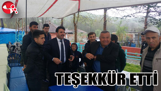 TEŞEKKÜR ETTİ...
