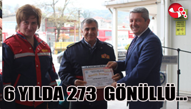 6 YILDA 273 GÖNÜLLÜ...