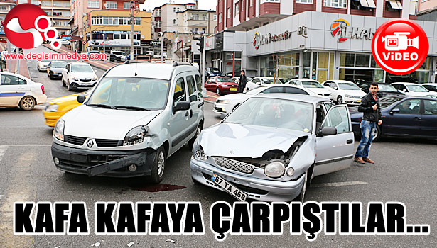 Kafa kafaya çarpıştılar