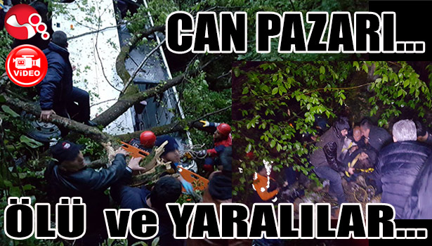 FECİ KAZA... BİLANÇO AĞIR... 10 ÖLÜ 19 YARALI...