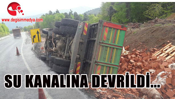 Su kanalına DEVRİLDİ...