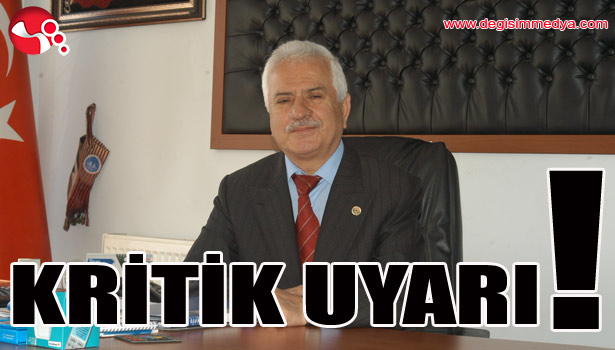 ZİRAAT ODASI'ndan KRİTİK UYARI!