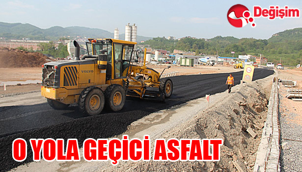 BOZUK YOLA GEÇİCİ ASFALT