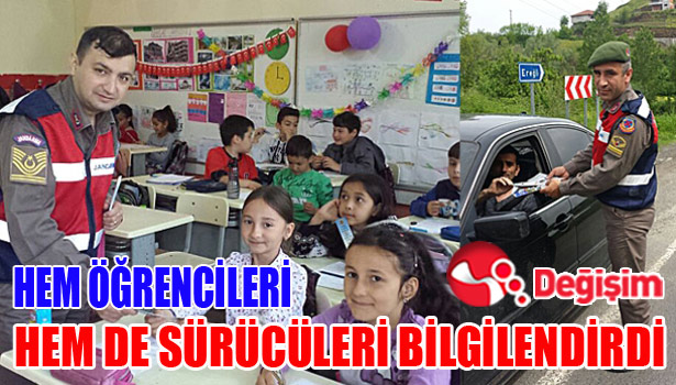 HEM ÖĞRENCİLERİ HEM DE SÜRÜCÜLERİ BİLGİLENDİRDİ