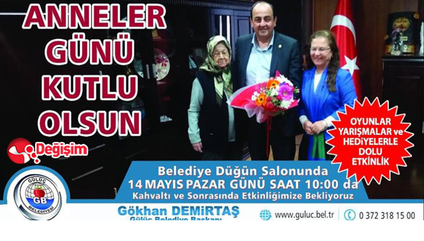 GÜLÜÇ BELEDİYESİ ANNELER GÜNÜNDE ETKİNLİK DÜZENLİYOR....