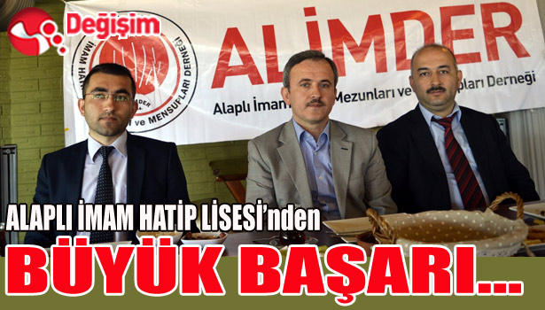 ALAPLI İMAM HATİP LİSESİ'NDEN BÜYÜK BAŞARI