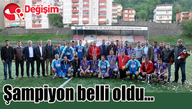 Turnuva şampiyonu belli oldu