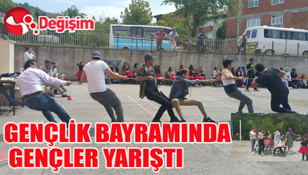 GENÇLİK BAYRAMINDA GENÇLER YARIŞTI