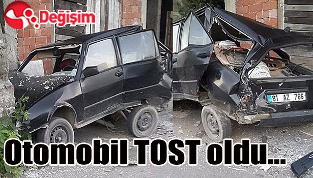 Otomobil TOST oldu...