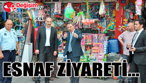BAŞKAN UYSAL, ESNAF ZİYARETİNDE...