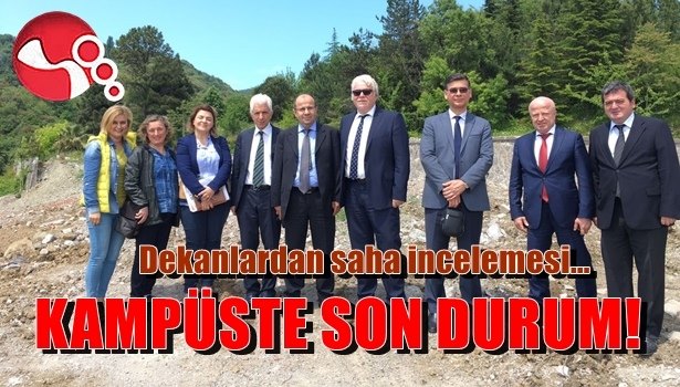 BEÜ yetkililerinden kampüs alanında inceleme!