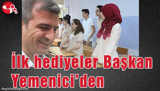 İLK HEDİYELER BAŞKAN YEMENİCİ'DEN