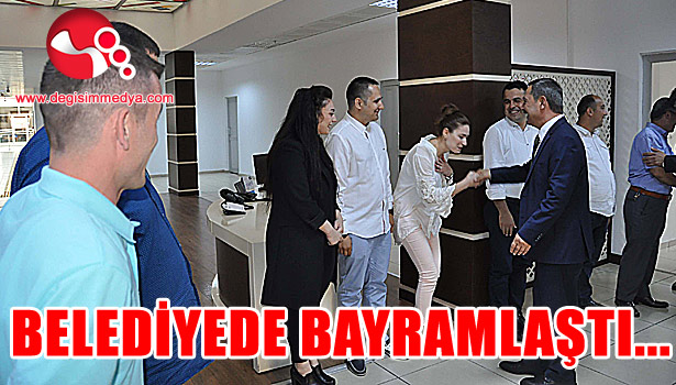 BAŞKAN UYSAL PERSONELİ İLE BAYRAMLAŞTI...