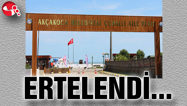 Mavi Bayrak Töreni Ertelendi...