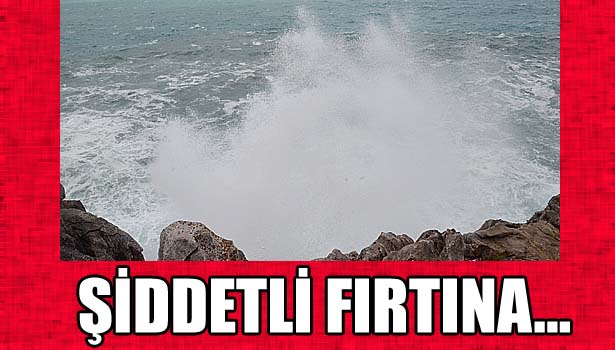 Karadeniz'de şiddetli fırtına
