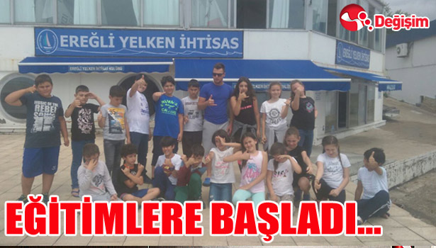 EREĞLİ YELKEN İHTİSAS KULÜBÜ EĞİTİMLERE BAŞLADI