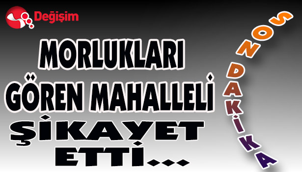 MORLUKLARI GÖREN MAHALLELİ ŞİKAYET ETTİ...