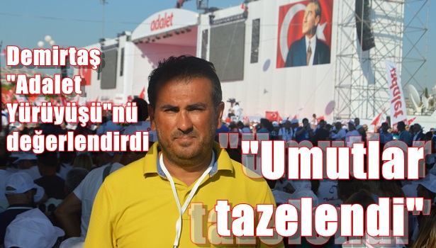 Demirtaş "Adalet Yürüyüşü"nü değerlendirdi: "Umutlar tazelendi!"